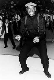 Frankie Manning leading the shim sham at a swing dance event in Arizona, 1999. Photo Credit Albert T. Parker