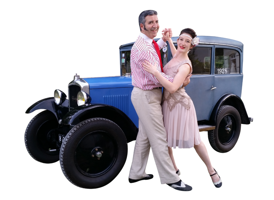 1. 1920s Gatsby with car cut out