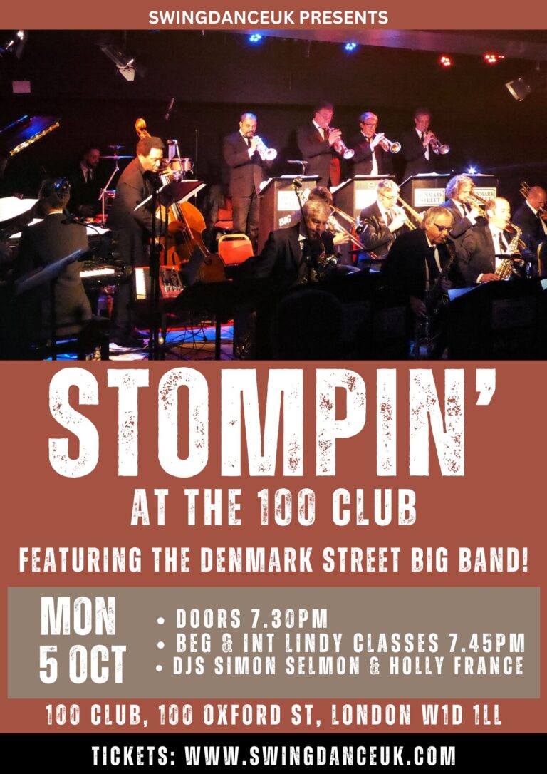 Stompin 5 October Denmark Street Big Band